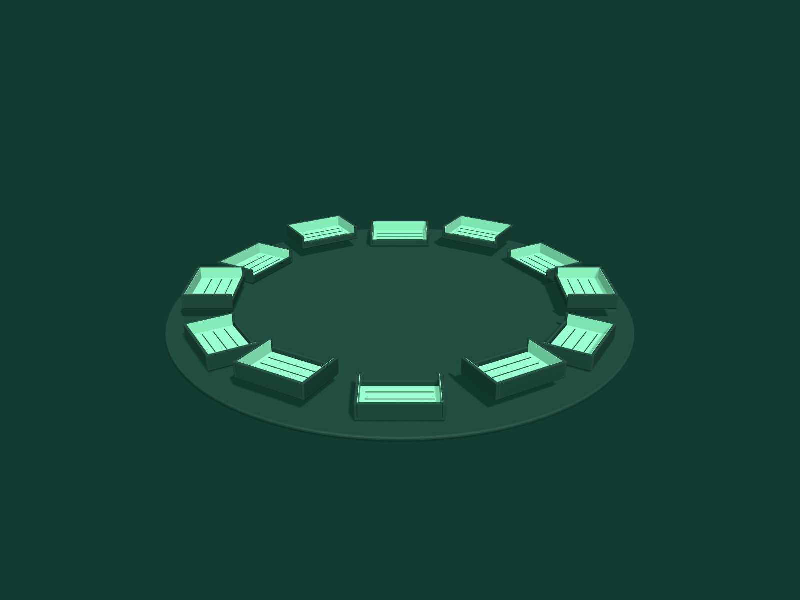 Circular archive of open ledger cassettes
